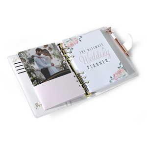 2025 <strong>Personalisable</strong> <strong>Wedding</strong> <strong>Planner</strong> Large 8-10 Inches Slim Beauty Teachers Wire <strong>Planner</strong> with Umbrella PP Cover - Product Image 5