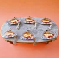 DOWELL En gros Pinces à cheveux en acétate design gâteau au pudding et squelette de poisson, accessoires capillaires uniques de style français pour femmes