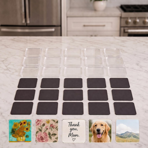 Custom Shape Logo Packaging Premium Transparent Creative Magnetic Acrylic DIY for Kids Craft Home Decoration - Product Image 2