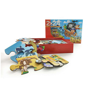 Su misura Dei Bambini di Stampa di <span class=keywords><strong>Cartone</strong></span> 2 in 1 Disegno Caldo di Vendita di Carta Per Bambini Su Misura Di Puzzle Puzzle Di Puzzle Per I Bambini - Product Image 6