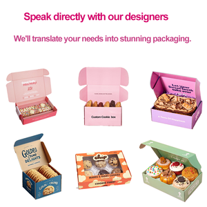 Cajas <span class=keywords><strong>de</strong></span> Cartón Plegables <span class=keywords><strong>de</strong></span> Lujo para Empacar Pasteles, <span class=keywords><strong>Galletas</strong></span>, Brownies, <span class=keywords><strong>Donuts</strong></span> y Regalos, con Logotipo, Venta al Por Mayor - Product Image 3