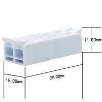 Zwei-Ein-Zwei-Aus-Kabelverbinder Schnellverdrahtungs-Klemmenblock mit Federbelastetem Schraubenlosem Design 928M-2
