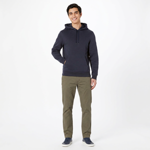 Sweat-shirts pour hommes de haute qualité en polaire lourd polyester/coton, couleur unie, respirants, séchage rapide, impression personnalisée, coupe classique - Product Image 1