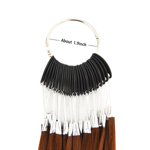 30 mèches/ensemble d'échantillons de couleur de cheveux, cheveux humains 100% Remy, cheveux vierges pour la teinture des cheveux en salon, échantillons de test - Product Image 4