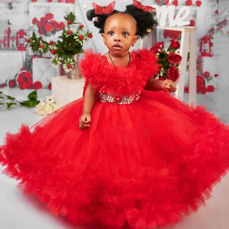 red toddler dress RED FLOWER FUN SEQUIN HEARTS OVERALL DRESS - BABY GIRL OVERALLS