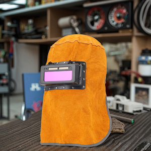 Masque de soudage en peau de vache à assombrissement automatique haute Performance nouveau bouclier facial automatique pour le meulage de hottes de soudage de haute qualité - Product Image 4