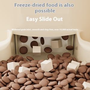 ठोस पर्यावरण के अनुकूल प्लास्टिक कुत्ते पानी डिस्पेंसर स्वचालित खाद्य फीडर कटोरे अनाज भंडारण वाटरप्रूफ आईपी 5 पालतू पेय - Product Image 3