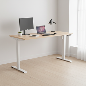 Scrivania Elettrica Regolabile in Altezza per Casa <span class=keywords><strong>e</strong></span> <span class=keywords><strong>Ufficio</strong></span>, Telaio Ergonomico con Motore Singolo per Postazione di Lavoro Sit-Stand - Product Image 4