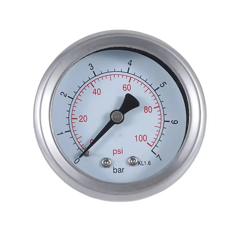 High Accuracy Industrial Stainless Steel Oil Filled Pressure Gauge Casing Hydraulic Gauge