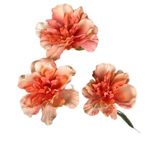 Flores Artificiales de Peonía Francesa, Tela de Seda, Decoración para Bodas y Hogar, Arreglo Hecho a Mano, 3 Cabezas, Moldeado por Inyección - Product Image 5