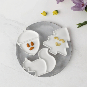 Assiette de Noël en silicone pour bébé, compartimentée, en forme d'écureuil, non toxique, pour l'alimentation - Product Image 3