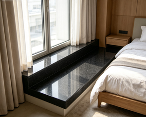 G684 Seuil <span class=keywords><strong>de</strong></span> <span class=keywords><strong>fenêtre</strong></span> extérieur en granit et pierre <span class=keywords><strong>de</strong></span> marbre Black Pearl - Product Image 2
