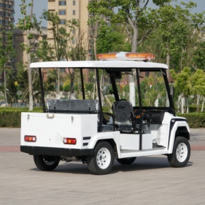 5 chỗ ngồi tuần tra điện <span class=keywords><strong>Buggy</strong></span> đóng cửa Golf giỏ hàng an ninh Tính năng 48V pin câu lạc bộ xe EEC chứng nhận Pick-up cho tham quan - Product Image 2