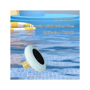 Fábrica de alta qualidade energia solar piscina ionizador piscina portátil ionizador solar equipamento purificador água