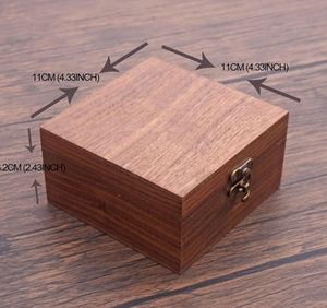 กล่องใส่นาฬิกาไม้วอลนัททรงสี่เหลี่ยมผืนผ้าทนทานออกแบบโลโก้ได้ตามต้องการทันสมัย - Product Image 4