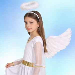 HESPER Children's for Girl Angel Dress Halloween Christmas Role Play Cosplay <b>Costume</b> for Performance Stage Polyester - Product Image 3