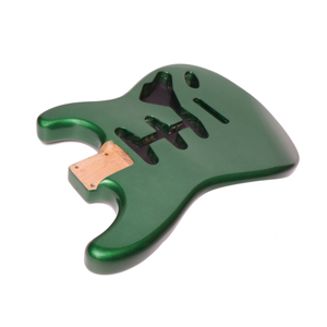 جيتار كهربائي TWT <span class=keywords><strong>GUITAR</strong></span> من خشب الألدر الأمريكي، هيكل STSSSADTMMG، ملف صوتي أحادي، لون أخضر شيروود - Product Image 5