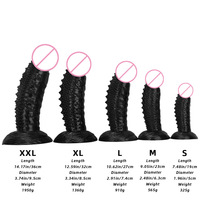 Tapón Anal con Púas, Juguete Sexual de Masturbación, Dildo Realista de PVC Suave para Mujeres