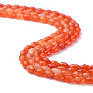 2264 Pierres précieuses pour la fabrication de bijoux, perles, minéraux naturels, agate et œil de chat, taille brillante, qualité 5A, rouge, vert, 3 mm, 8 mm de hauteur - Product Image 1