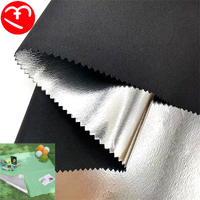 Film d'aluminium 600D tissu Oxford réfléchissant tissu de feuille d'aluminium ignifuge imperméable pour tente boîte à lumière tapis étanche à l'humidité