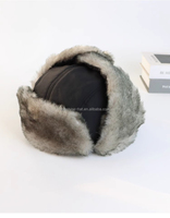 Buena calidad Hombres Mujeres Ruso Ushanka Trooper Trapper Aviator Bomber Hat Forrado de piel Orejera Gorro de invierno