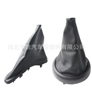 ชุดหุ้มเกียร์และหุ้มเบรกมือ BMW Mini Cooper R50 ทำจากพลาสติกหุ้มหนัง สีเดียว - Product Image 4