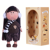 24CM Niedliche Kartoffel-Puppe Plüsch-Modepuppe mit Weichem Vinyl-Gesicht und Langem Haar Sammler-Spielzeug Geschenk für Kinder Geburtstag Feiertag