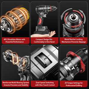 <span class=keywords><strong>Trapano</strong></span> Elettrico <span class=keywords><strong>a</strong></span> Batteria Brushless 21V <span class=keywords><strong>a</strong></span> Velocità Variabile 20N.m di Coppia Ricaricabile per Uso Edile e Domestico - Direttamente dalla Fabbrica - Product Image 5