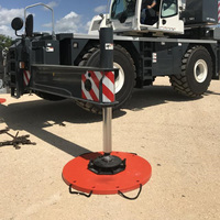 Tapis de grue portables robustes en UHMWPE avec coussinets stabilisateurs en UHMWPE sur mesure pour plateformes élévatrices à ciseaux et grues mobiles