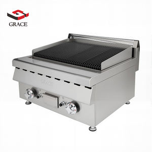 Grill multifonction KitchenMax pour yakitori japonais et barbecue coréen, grill à gaz de table commercial avec pierres de lave et chaleur réglable - Product Image 2
