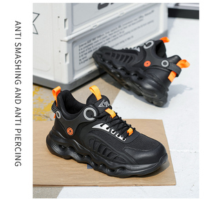 8855 ZG <span class=keywords><strong>scarpe</strong></span> di sicurezza <span class=keywords><strong>leggere</strong></span> in acciaio traspirante per uomo nero <span class=keywords><strong>scarpe</strong></span> di sicurezza invernali prezzo di fabbrica per l'autunno estate - Product Image 2