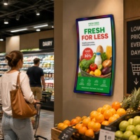 Pantalla Curva de Señalización Digital de 43" y 55" para Salas de Exhibición de Alta Gama, Cartel Publicitario Curvo Ultrafino 4K, Kiosco de Exhibición de Marca Premium