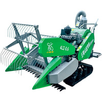 Mini Moissonneuse-batteuse automatisée pour riz et blé, à moteur diesel, sur chenilles, pour usage agricole