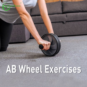 Zhensheng, nuevo diseño, respetuoso con el medio ambiente, antideslizante, duradero, entrenamiento de fuerza central, rodillo de rueda AB, rodillo de rueda de ejercicio para gimnasio - Product Image 6