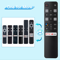 Control Remoto Original Genuino RC802V FNR1 para Todos los Televisores Inteligentes TCL Android 4K UHD, Sin Función de Voz