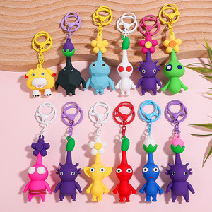 Porte-clés <span class=keywords><strong>Pikmin</strong></span> 4 transfrontalier, figurine de dessin animé à thème de jeu, vente chaude, vente en gros - Product Image 1