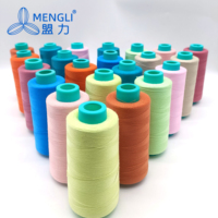 1000 renk yüzde 100 polyester dikiş ipliği 30s/2 40s/2 50/2 5000yds 100% polyester dikiş giyim için