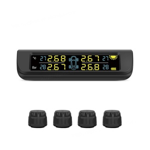 เครื่องตรวจสอบแรงดันลมยาง TPMS หน้าจอสีระบบสัญญาณเตือนการชาร์จพลังงานแสงอาทิตย์ - Product Image 6