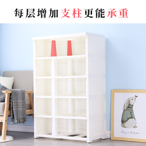 5-strato grande e piccolo cassetto vestiti armadio di stoccaggio impilabile in plastica <span class=keywords><strong>con</strong></span> <span class=keywords><strong>ruote</strong></span> - Product Image 5