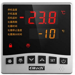 Termostato digital Elitech LTC 100 500 con sensor dual para control de refrigeración y descongelación de congeladores - Product Image 5