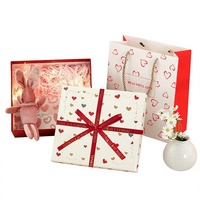 Boîtes cadeaux en papier créatives, boîtes d'emballage exquises pour cosmétiques, boîte cadeau avec couvercle et base, vente en gros de boîtes d'emballage cadeau