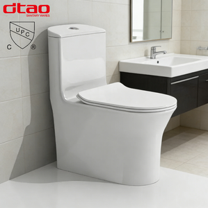 <span class=keywords><strong>WC</strong></span> monobloc commercial CUPC Amérique du Nord à double chasse d'eau pour salle de bain - Product Image 1