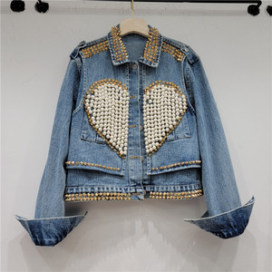 女式春秋新款时尚宽松短上衣夹克外套牛仔夹克 - Product Image 3