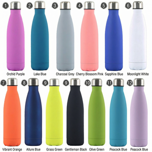 Bouteille d'eau en acier inoxydable à double paroi isolée sous vide de 500 ml, logo personnalisé, anti-fuite, bouteille de cola pour promotion de cadeaux, utilisation sportive - Product Image 3