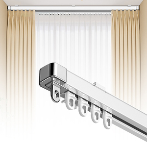 ARODDY <span class=keywords><strong>Tringle</strong></span> à rideau <span class=keywords><strong>sans</strong></span> trace de 276 cm pour séparateur de pièce, rails de <span class=keywords><strong>plafond</strong></span> extensibles sur rail de gazebo suspendu - Product Image 1