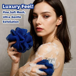 Logo personnalisé, best-seller, boule de bain en filet africain en nylon, boule de bain tissée à la main, boule de bain riche en <span class=keywords><strong>mousse</strong></span>, fabricant en gros - Product Image 3