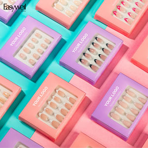 Easywell <span class=keywords><strong>Faux</strong></span> <span class=keywords><strong>Ongles</strong></span> de Luxe en Acrylique Personnalisés 30 Pièces <span class=keywords><strong>avec</strong></span> Boîte d'Emballage de Luxe, <span class=keywords><strong>Ongles</strong></span> à Presser en <span class=keywords><strong>Gel</strong></span> Souple - Product Image 2