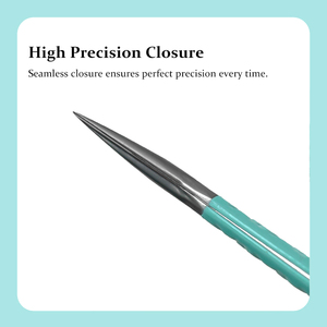 Diyday lông mi mở rộng nhíp hồ bule thép không gỉ lông mày chính xác nhíp sợi tip khối lượng cô lập - Product Image 5