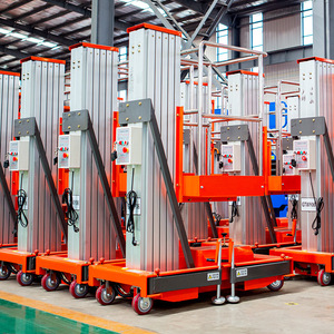 P-109 4-12M Hợp kim nhôm đơn cột Nâng Nền tảng dọc thủy lực trên không nâng công việc nền tảng người đàn ông nâng để bán - Product Image 4