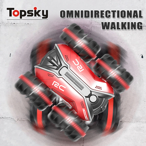 Nuovissimi giocattoli per auto con telecomando anfibio da 2.4G 4WD a 360 gradi con radiocomando elettrico per veicoli acrobatici da strada - Product Image 6